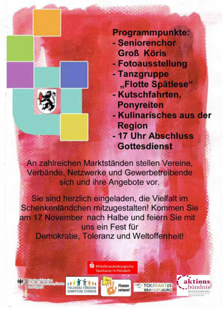 Flyer zum Bürgerfest in Halbe