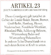 Artikel 23 Grundgesetz