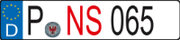 Kennzeichen NS