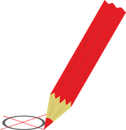 Stift zum ankreuzen. 