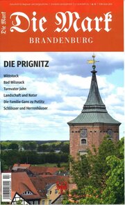Heftcover Mark Brandenburg Die Prignitz mit einem Kirchturm als Motiv 