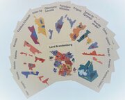19 Postkarten: Land Brandenburg gesamt, Landkreise, kreisfreien Städte