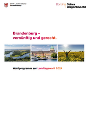 Wahlprogramm BSW zur Landtagswahl 2024 in Brandenburg
