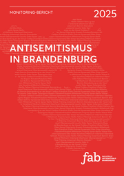 Antisemitismus in Brandenburg. Buchcover zum Monitoring-Bericht
