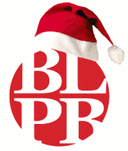 Logo mit Weihnachtsmütze