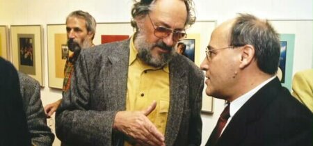 Im Gespräch: Karikaturist Harald Kretschmar und Gregor Gysi