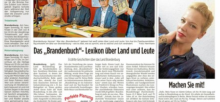 Presseauszug aus dem "Brandenburger Wochenblatt"