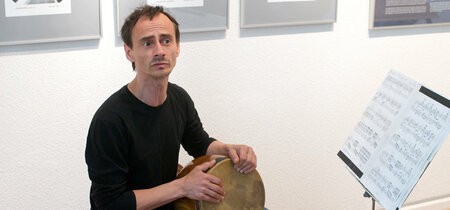 Der Percussionist Tobias Dutschke setzte musikalische Akzente