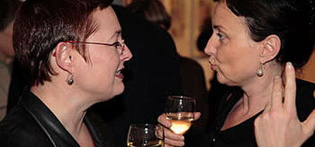 Martina Weyrauch und Sabine Herold (Staatskanzlei)