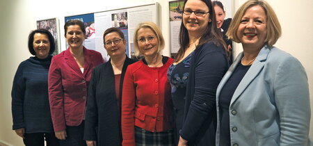 von links: Susanne Melior (MdEP), Maria Noichl (MdEP), Martina Weyrauch, Ina Muh