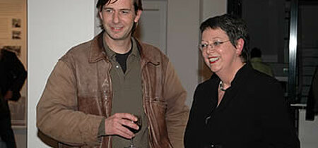 Grafiker Sebastian Bauersfeld und Martina Schellhorn