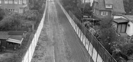 Potsdam, Klein Glienicke, Am Waldrand, Oktober 1985