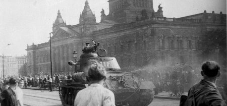 Sowjetischer Panzer in Leipzig