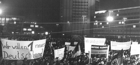 Montagsdemonstration in Leipzig, Januar 1990