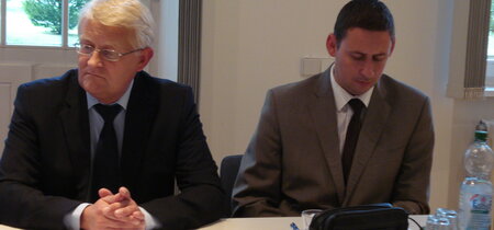 Arne Feuring, Polizeipräsident Brandenburg und Bartłomiej Bartczak, Bürgermeiste