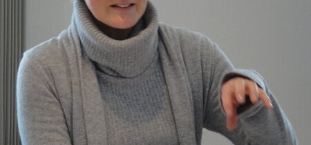 Frau Dr. Becker während ihres Vortrags