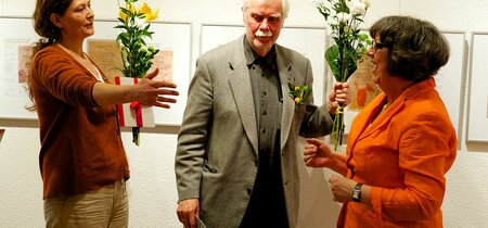 Christiane Steltner, F.W. Bernstein und Martina Schellhorn