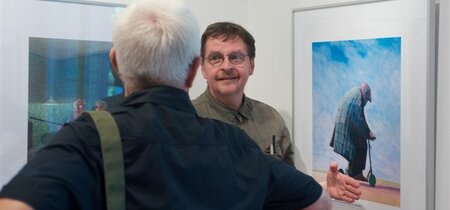 Aus Erfurt angereist: der Karikaturist Nel