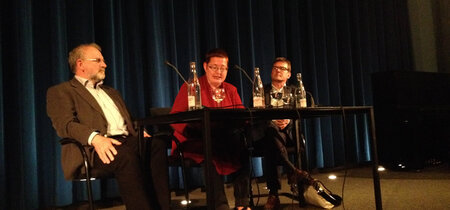 v.l.: Hans-Dieter Rutsch, Martina Weyrauch und Johannes Unger