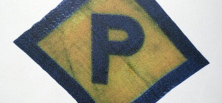 "Polenabzeichen" für polnische Zwangsarbeiter