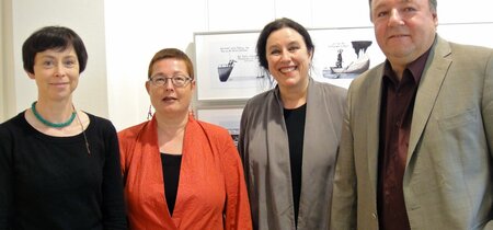 v.l.: Kathrin Ollroge, Martina Weyrauch, Inka Thunecke und Alfred Roos
