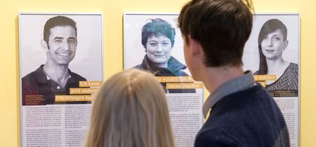 In der Ausstellung "In Brandenburg willkommen?"
