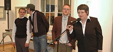 Björn Gripinski, Stefan Lierse, Patrick Weiss und Martina Schellhorn