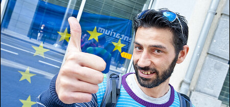 Daumen hoch für Europa