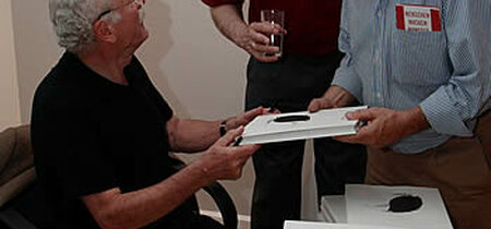 Karikaturisten-Treffen: Walter Hanel, F.W. Bernstein und Philipp Heinisch