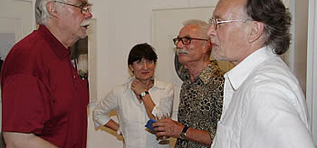 Satirische Zeichner im Gespräch: F.W. Berstein, Cleo-Petra Kurze, Klaus Vonderwe