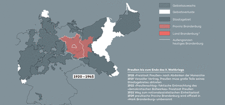 Karte 1920 - 1945