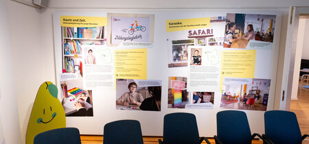 Einblick in die Ausstellung "Mitmachen. Demokratie in Brandenburg"