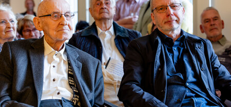 Zur Eröffnung der Ausstellung in der Landeszentrale begrüßen durften wir unter anderen Hans Müncheberg (Zeitzeuge), Arne Heinich (Zeitzeuge) und Thomas Wernicke (Museologe und wissenschaftlicher Berater zur Ausstellung).