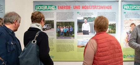 Einblick in die Ausstellung Klimawandel und Nachhaltigkeit in Brandenburg