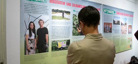 Einblick in die Ausstellung Klimawandel und Nachhaltigkeit in Brandenburg