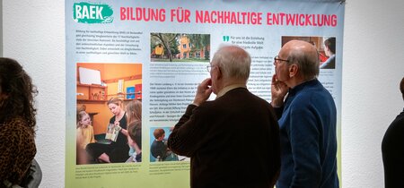 Einblick in die Ausstellung Klimawandel und Nachhaltigkeit in Brandenburg