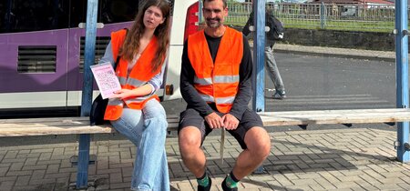 Ralf Ryl bei der Bürgerbeteiligung "Haltestelle Zukunft" in der Uckermark