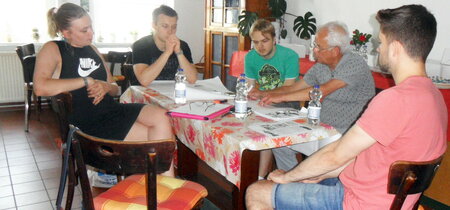 Jugendliche im Workshop
