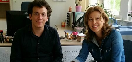 Gespräch mit Autor Christian Jakob in den Räumen der Landeszentrale