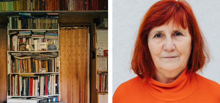 Das Foto zeigt Sabine in ihrem Lebensumfeld