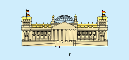Illustration des Reichstagsgebäudes