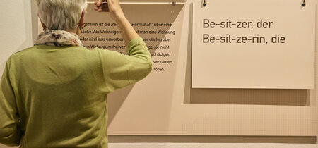 In der Ausstellung "Haus ohne Grund"