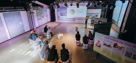 Die Klimaausstellung in den Räumen der Kulturgiesserei Schöneiche