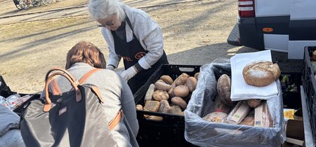 Sehr beliebt – Auch Brot und Backwaren vom Vortag sind stark nachgefragt