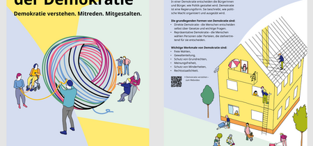 Ausstellungsplakat "Grundbegriffe der Demokratie"
