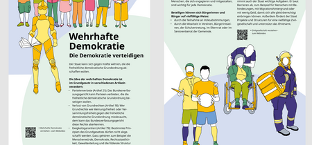 Ausstellungsplakat "Grundbegriffe der Demokratie"