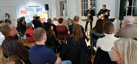 Die Musiker zur Ausstellungseröffnung Toleranzräume