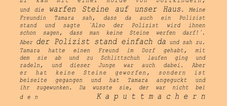 Ausschnitt aus dem Flyer zur Ausstellung