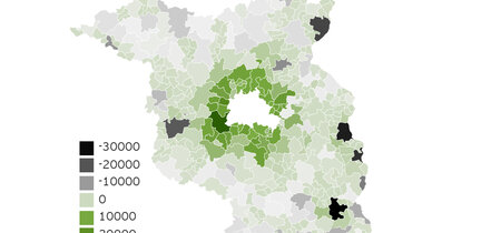 Veränderung der Anzahl der Einwohner in Brandenburg zwischen 1991 und 2018