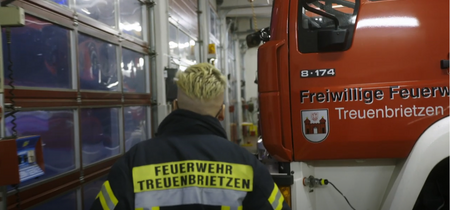 Christian und die Feuerwehr Treuenbrietzen